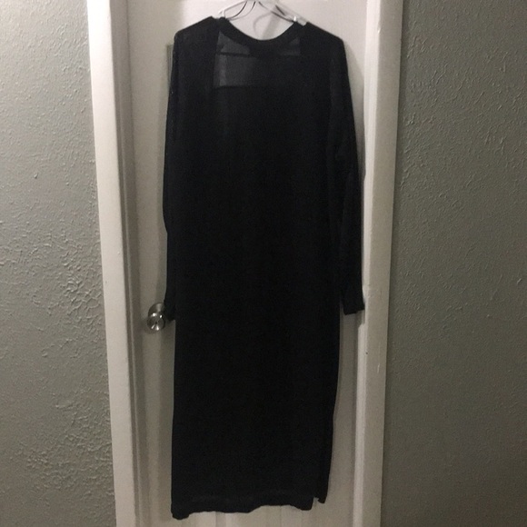 Lane Bryant Long elegant shimmery black sweater plus size 22/24 - Picture 7 of 8